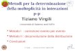 T. Virgili - La Fisica di ALICE, Cagliari 2008 Tiziano Virgili Università di Salerno and INFN Metodo I : correzione evento per evento Metodo II : deconvoluzione
