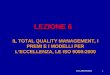 ISO 2000 PREMI1 1 LEZIONE 6 IL TOTAL QUALITY MANAGEMENT, I PREMI E I MODELLI PER LECCELLENZA, LE ISO 9000:2000