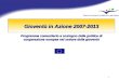 1 Gioventù in Azione 2007-2013 Programma comunitario a sostegno della politica di cooperazione europea nel settore della gioventù
