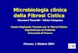 Firenze, 1 0ttobre 2004 Microbiologia clinica della Fibrosi Cistica Giovanni Taccetti - Silvia Campana Centro Regionale Toscano per la Fibrosi Cistica