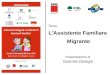 Tema: L'Assistente Familiare Migrante Presentazione di Guerrino Donegà