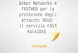 Arbor Networks e FASTWEB per la protezione dagli attacchi DDoS: il servizio FAST KaleiDoS