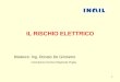 IL RISCHIO ELETTRICO Relatore: Ing. Donato De Girolamo Consulenza Tecnica Regionale Puglia 1