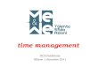 Time management RCS Pubblicità Milano 1 dicembre 2011
