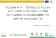 Azione A.4 – Stima del valore economico dei due habitat attraverso la valutazione dei servizi ecosistemici STATO DI AVANZAMENTO DEL PROGETTO RI.CO.PR.I