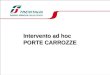 Intervento ad hoc PORTE CARROZZE. 2 DP N/I DPR Norme comuni Intervento ad hoc PORTE CARROZZE