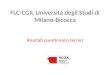 FLC-CGIL Università degli Studi di Milano-Bicocca Risultati questionario tecnici