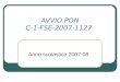 AVVIO PON C-1-FSE-2007-1127 Anno scolastico 2007-08
