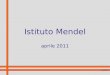 Istituto Mendel aprile 2011 crisafulli. indice Il concetto di competenza ( con qualche escursus nella valutazione) La scheda di certificazione crisafulli
