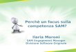 Perchè un focus sulla competenza SAM? Ilaria Moroni SAM Engagement Manager Divisione Software Originale