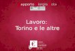 Lavoro: Torino e le altre Rapporto Giorgio Rota. Il 14° Rapporto Giorgio Rota (25 Maggio 2013) 1) Le Basi economiche Imprese Settori: automotive, edilizia,
