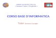 CORSO BASE D’INFORMATICA Tutor: Domenico Cocciaglia