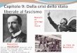 Capitolo 9: Dalla crisi dello stato liberale al fascismo Mussolini socialista Mussolini arringa le folle La fine di Mussolini Per un inquadramento generale