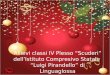 Allievi classi IV Plesso “Scuderi” dell’Istituto Compresivo Statale “Luigi Pirandello” di Linguaglossa