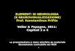 Vallar, Papagno (a cura di), Manuale di neuropsicologia, Il Mulino, 2011 Capitolo IV. ELEMENTI DI NEUROLOGIA 1 ELEMENTI DI NEUROLOGIA (E NEUROVISUALIZZAZIONE)