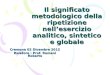 Il significato metodologico della ripetizione nell’esercizio analitico, sintetico e globale Cremona 02 Dicembre 2012 Relatore : Prof. Romani Roberto