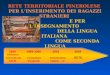 RETE TERRITORIALE PINEROLESE PER L’INSERIMENTO DEI RAGAZZI STRANIERI E PER L’INSEGNAMENTO DELLA LINGUA ITALIANA COME SECONDA LINGUA 1998 1999-2000 2001