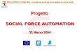 Codice identificativoRelatore SOCIAL FORCE AUTOMATION – Il portale dei servizi per l’automazione dei servizi sociali Progetto SOCIAL FORCE AUTOMATION 31