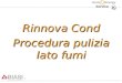 Service Rinnova Cond Procedura pulizia lato fumi
