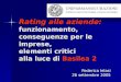 Rating alle aziende: funzionamento, conseguenze per le imprese, elementi critici alla luce di Basilea 2 Federica Ielasi 26 settembre 2005