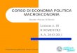 Composizione grafica dott. Simone Cicconi CORSO DI ECONOMIA POLITICA MACROECONOMIA Docente: Prof.ssa M. Bevolo Lezione n. 16 II SEMESTRE A.A. 2010-2011