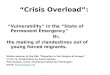 Crisis overload