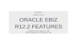Oracle Ebiz R12.2 Features -- Ravi Sagaram