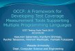 OCCF: A Framework for Developing Test Coverage Measurement Tools Supporting Multiple Programming Languages