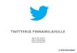 Twitter-koulutusta finnairilaisille 29. huhtikuuta 2014