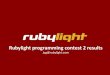 Rubylight JUG Contest Results Part II