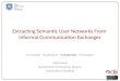 Extracting Semantic User Networks from Informal Communication Exchanges