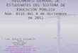 Presentación REGLAMENTO GENERAL DE ESTUDIANTES DEL SISTEMA DE EDUCACIÓN PÚBLICA # 8115 del 8 de diciembre de 2011
