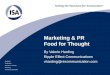 Marketing & PR Food for Thought, Valerie Harding, Ripple Effect Communications