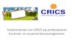 Toekomstvisie van CRICS op professioneel Contract- en Leveranciersmanagement