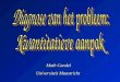 Math Candel Universiteit Maastricht. •Achtergrond: –Diagnose probleem –Meetinstrumenten –Conceptueel model •Presentaties van eigen analyses •Voorbeeld