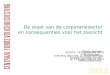 De staat van de corporatiesector en consequenties voor het toezicht CENTRAAL FONDS VOLKSHUISVESTING 2012 Utrecht, 19 september 2012 Inleiding door drs
