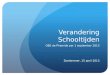 Verandering Schooltijden OBS de Piramide per 1 september 2013 Zoetermeer, 15 april 2013