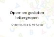 1 Open- en gesloten lettergrepen O-det-te, Ri-a & Mi-lus-ka