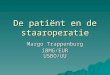 De patiënt en de staaroperatie Margo Trappenburg iBMG/EUR USBO/UU
