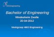 Bachelor of Engineering Windesheim Zwolle 20-04-2012 Werkgroep HBO Engineering