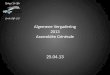 Kring CIS Offr Cercle Offr CIS Algemene Vergadering 2013 Assemblée Générale 25.04.13