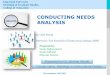 عرض تحليل الاحتياجات Conducting needs analysis