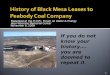 History of Black Mesa Coal Mining