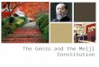 Japan: Meiji Oligarchs and the constitution