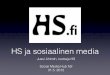 HS ja Sosiaalinen media - Jussi Ahlroth N2 SoMe hubissa