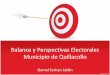 Balance y perspectivas electorales del Municipio de Quillacollo