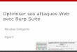 ASFWS 2013 - Optimiser ses attaques Web avec Burp par Nicolas Grégoire