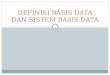 Bab 1 definisi basis data