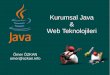 Kurumsal Java & Web Teknolojileri