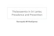 Sri Lanka - Current Situation in Control Strategies and Health Systems in Asia